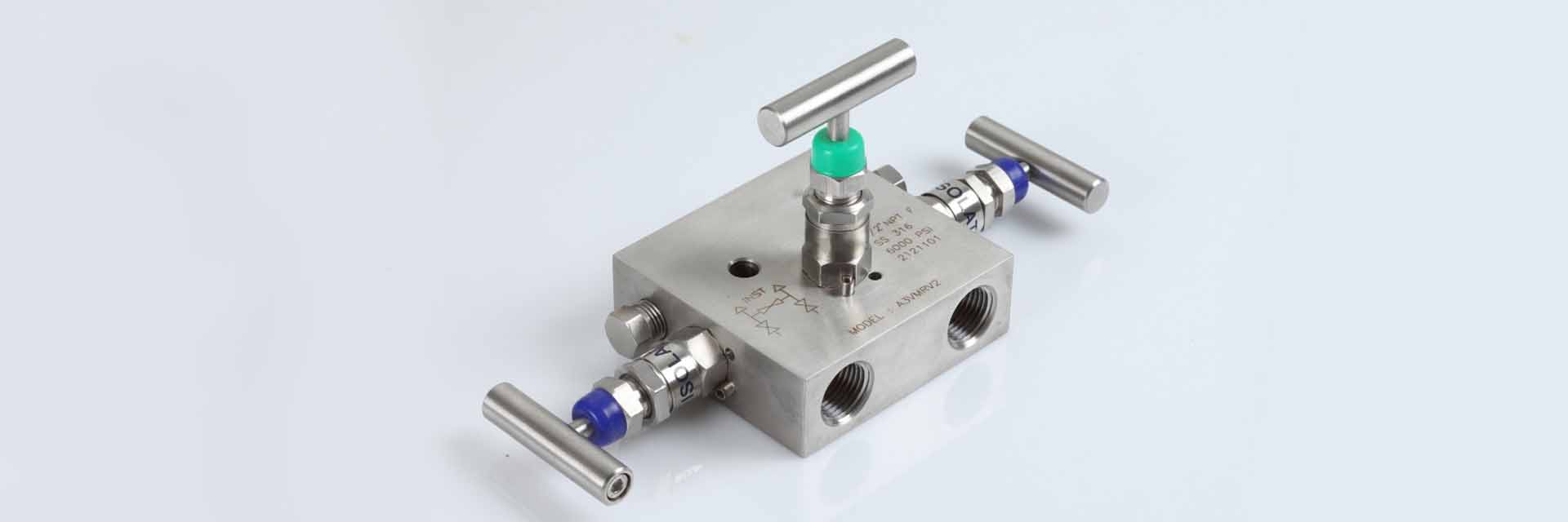 Stainless Steel 3 Way Manifold Valves